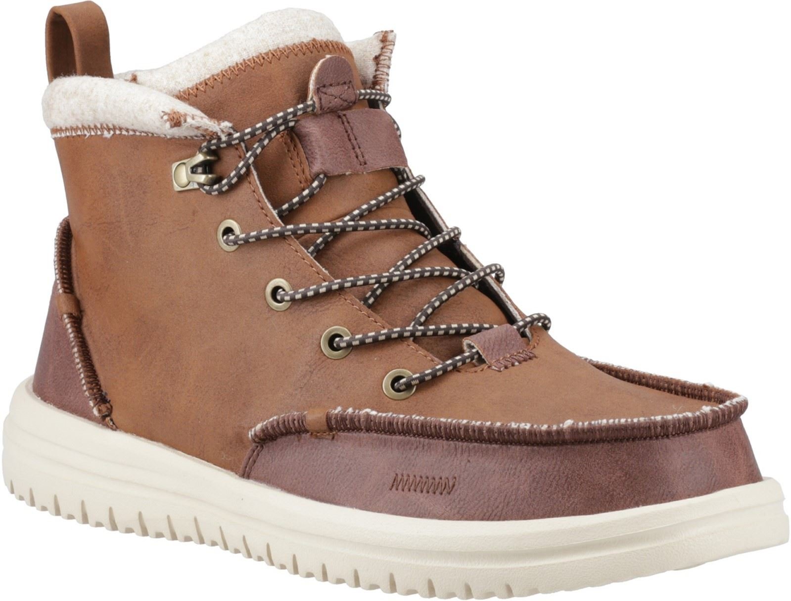 HEYDUDE Bradley Tumbled Classic Polyurethan Herren Stiefel Cognac/Multi