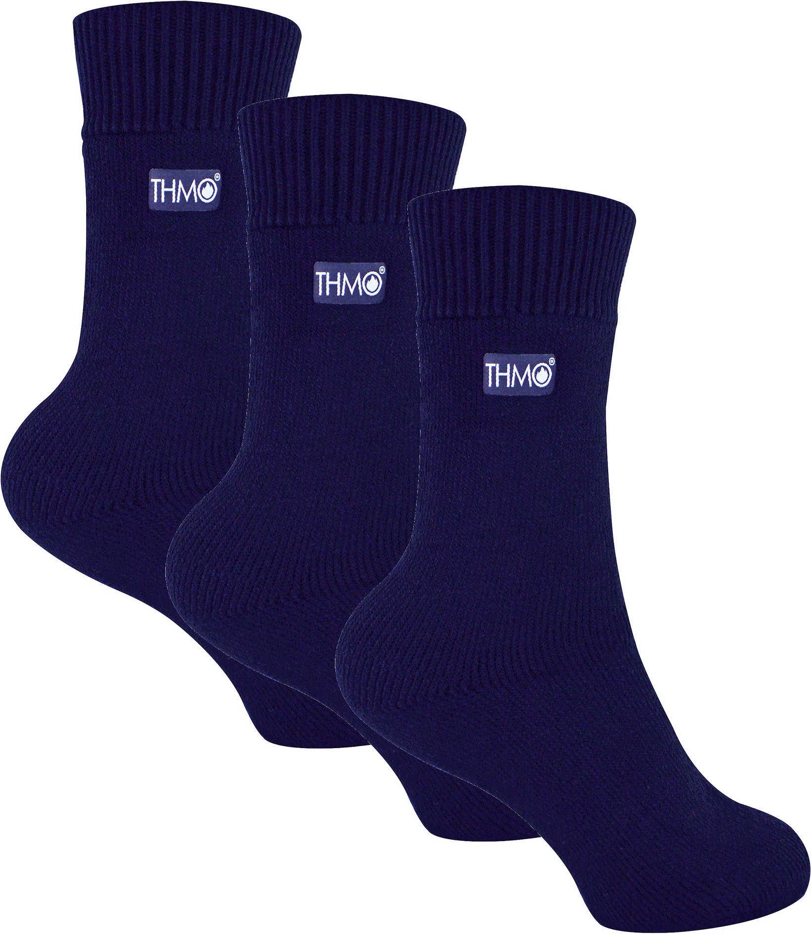 Thumbnail - 3 Paar Multipack Kinder Thermosocken | THMO | Gerippte weiche Top Fleece flauschige innere warme Socken für Jungen & Mäd...