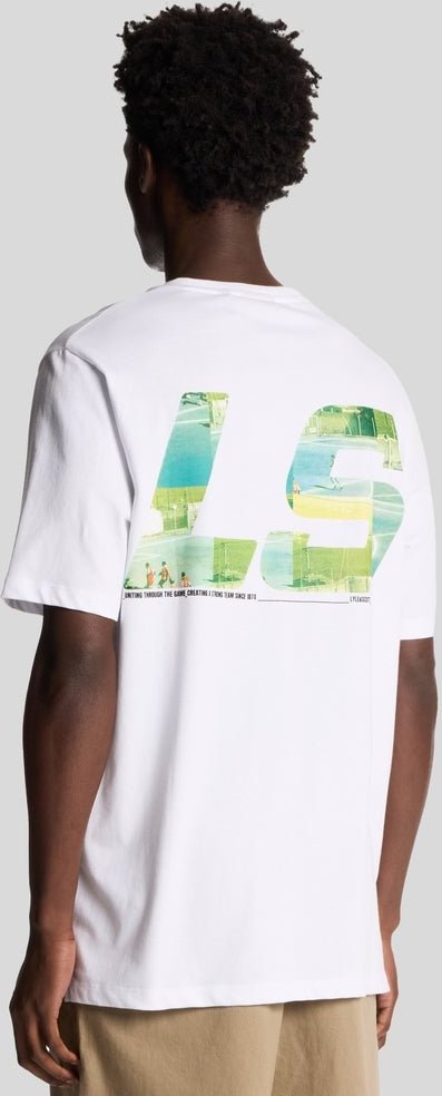 Thumbnail - Lyle & Scott Polaroid-Grafik-T-Shirt – Weiß