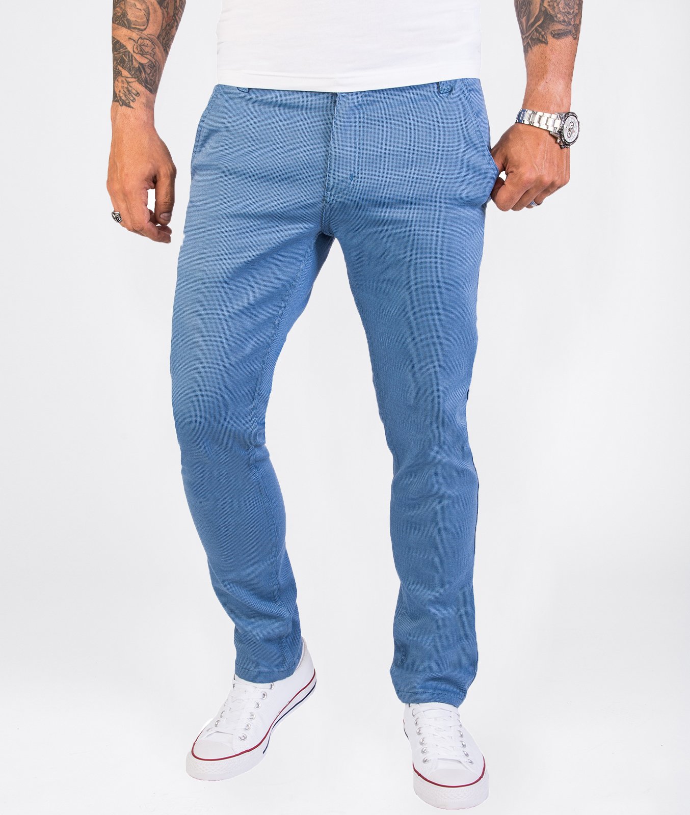 Rock Creek Stoffhose Himmelblau
