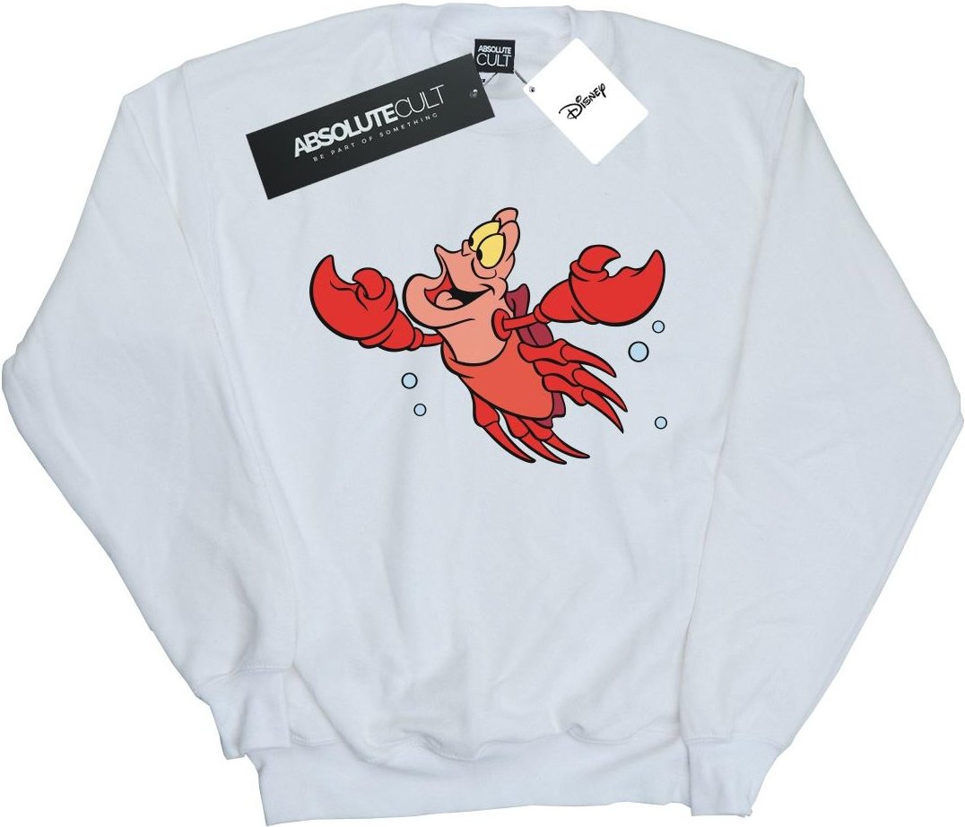 Disney - "The Little Mermaid Sebastian Bubbles" Sweatshirt für Damen (Weiß)