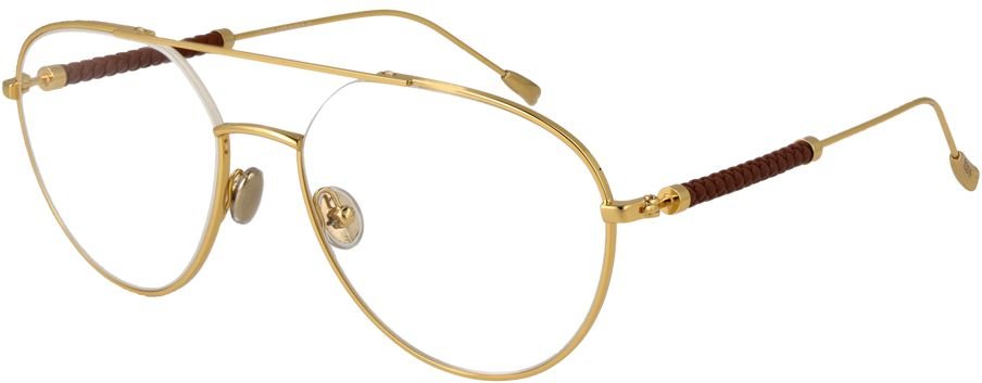 Goldene Metallbrille (Gestelle)