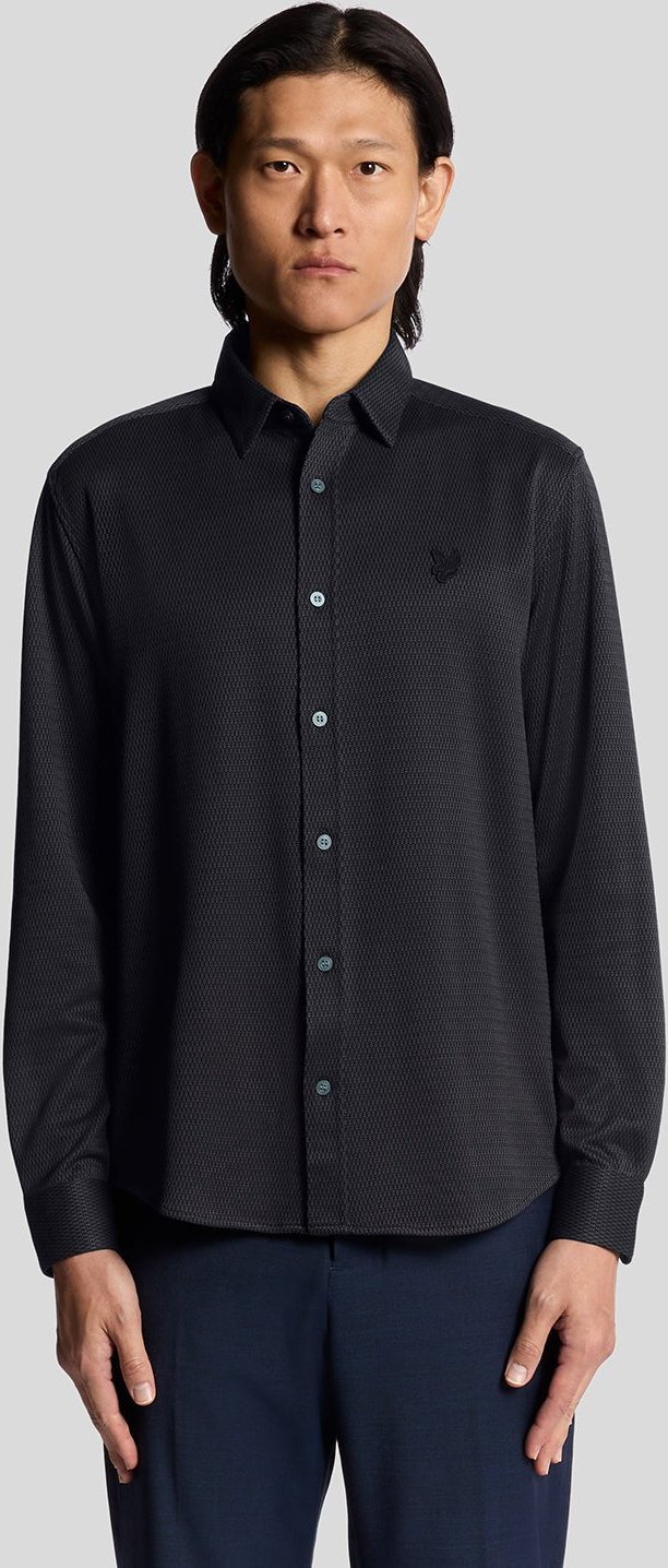 Zweifarbiges Jacquard-Hemd