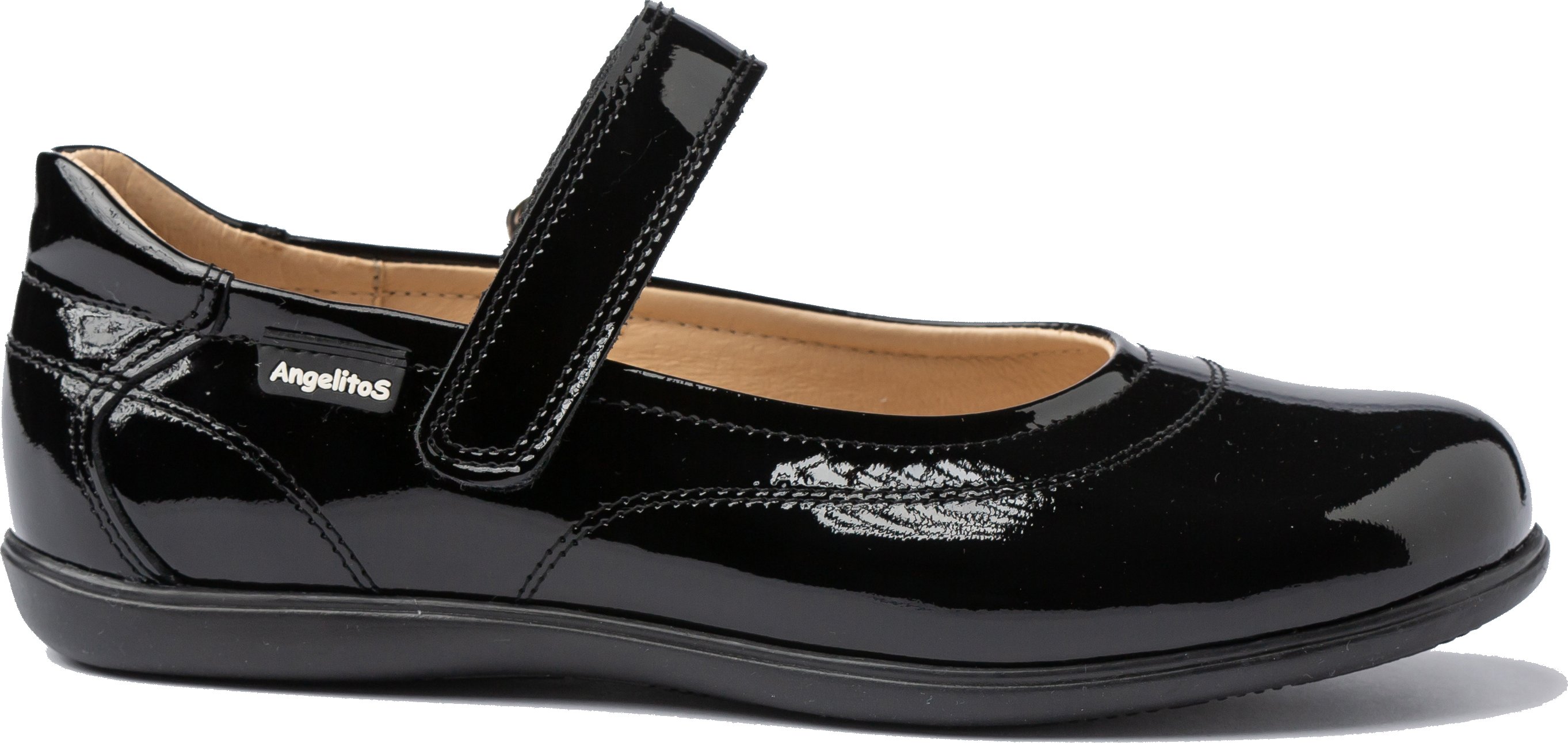 Schul-Ballerina-Schuhe aus Leder