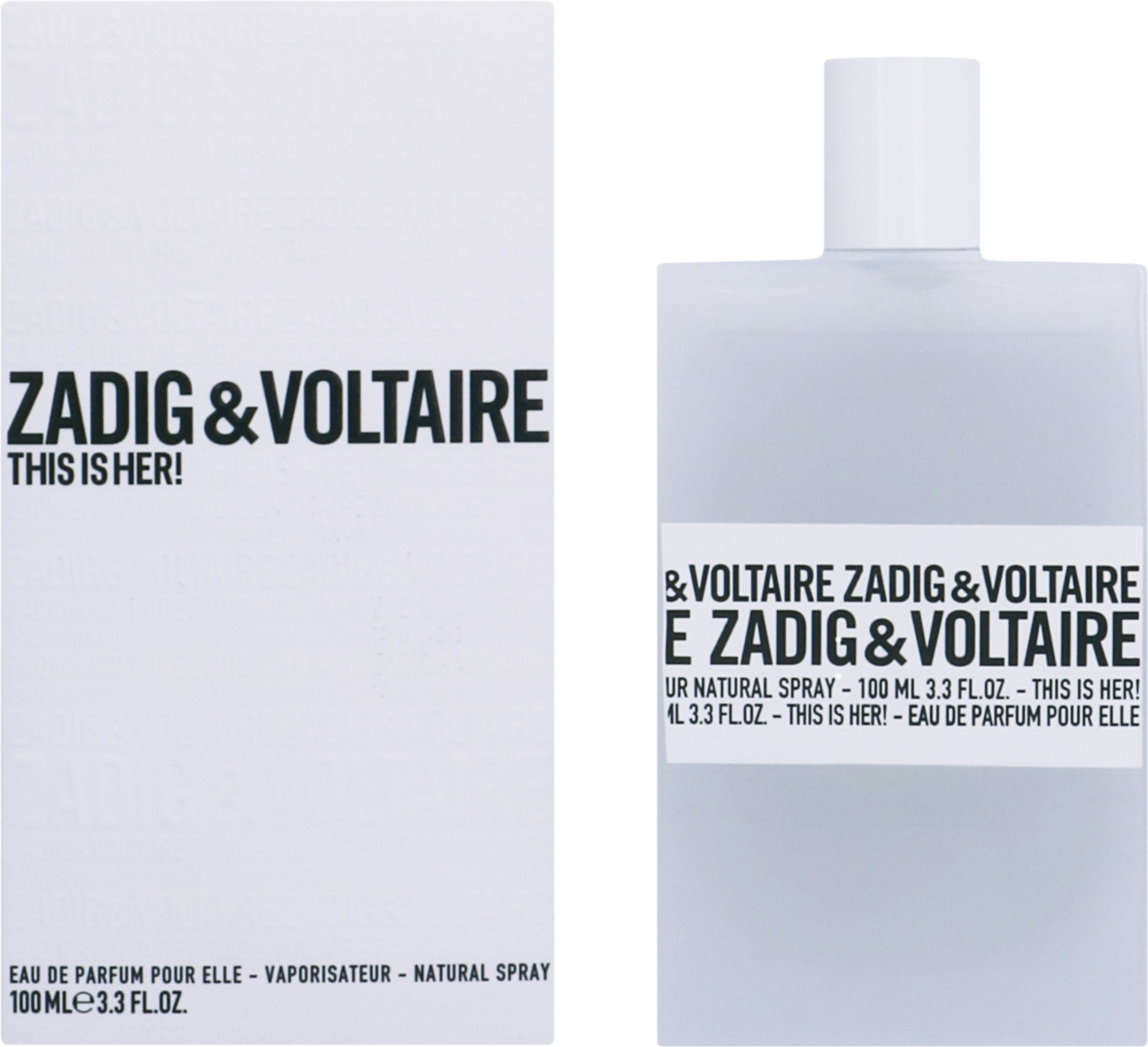 Zadig & Voltaire Dies ist ihr Edp Spray 100ml