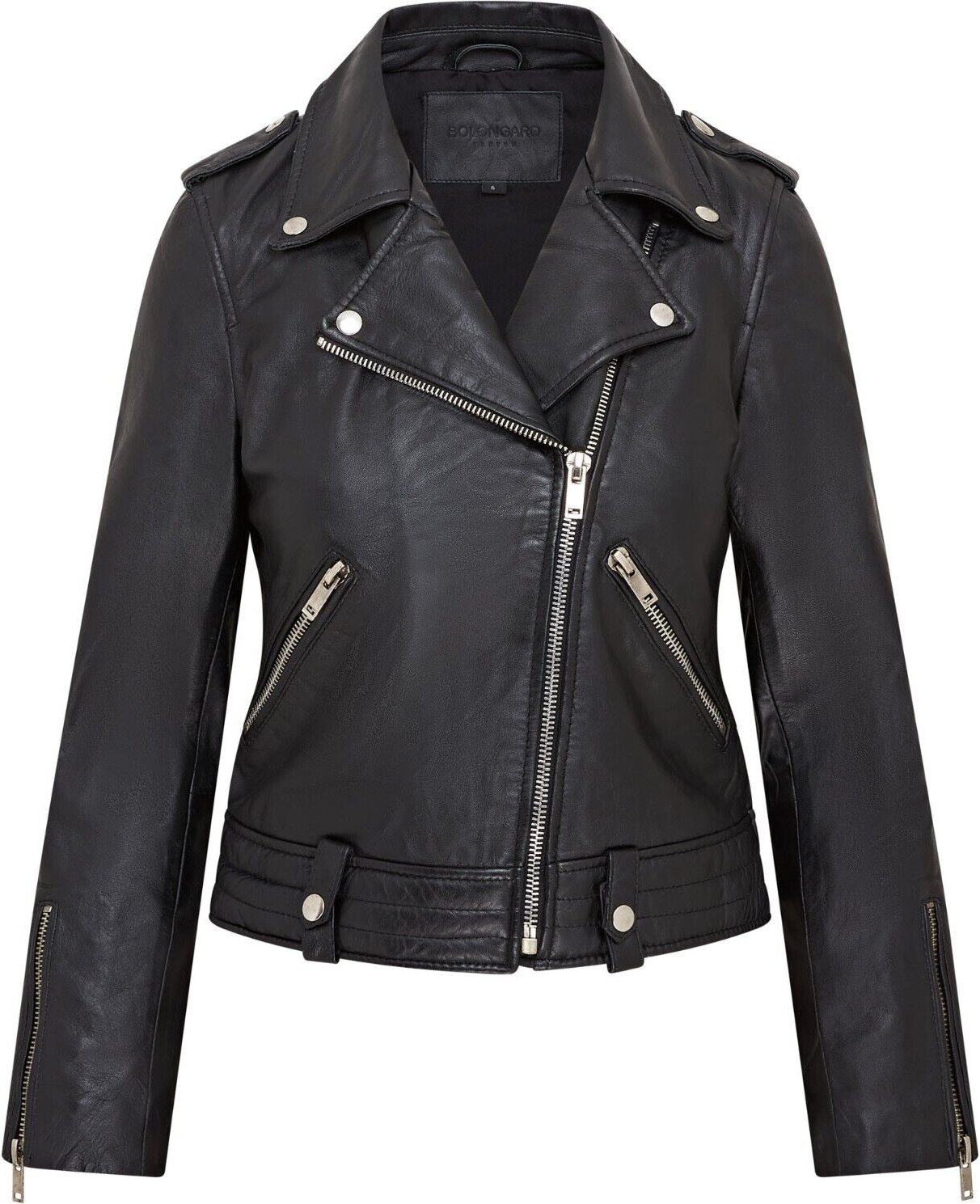 Schwarze Brando-Lederjacke f�r Damen � Chennai