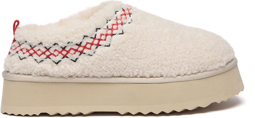 EVER AU Damen Kuschelige Plattform-Hausschuhe – Lewin