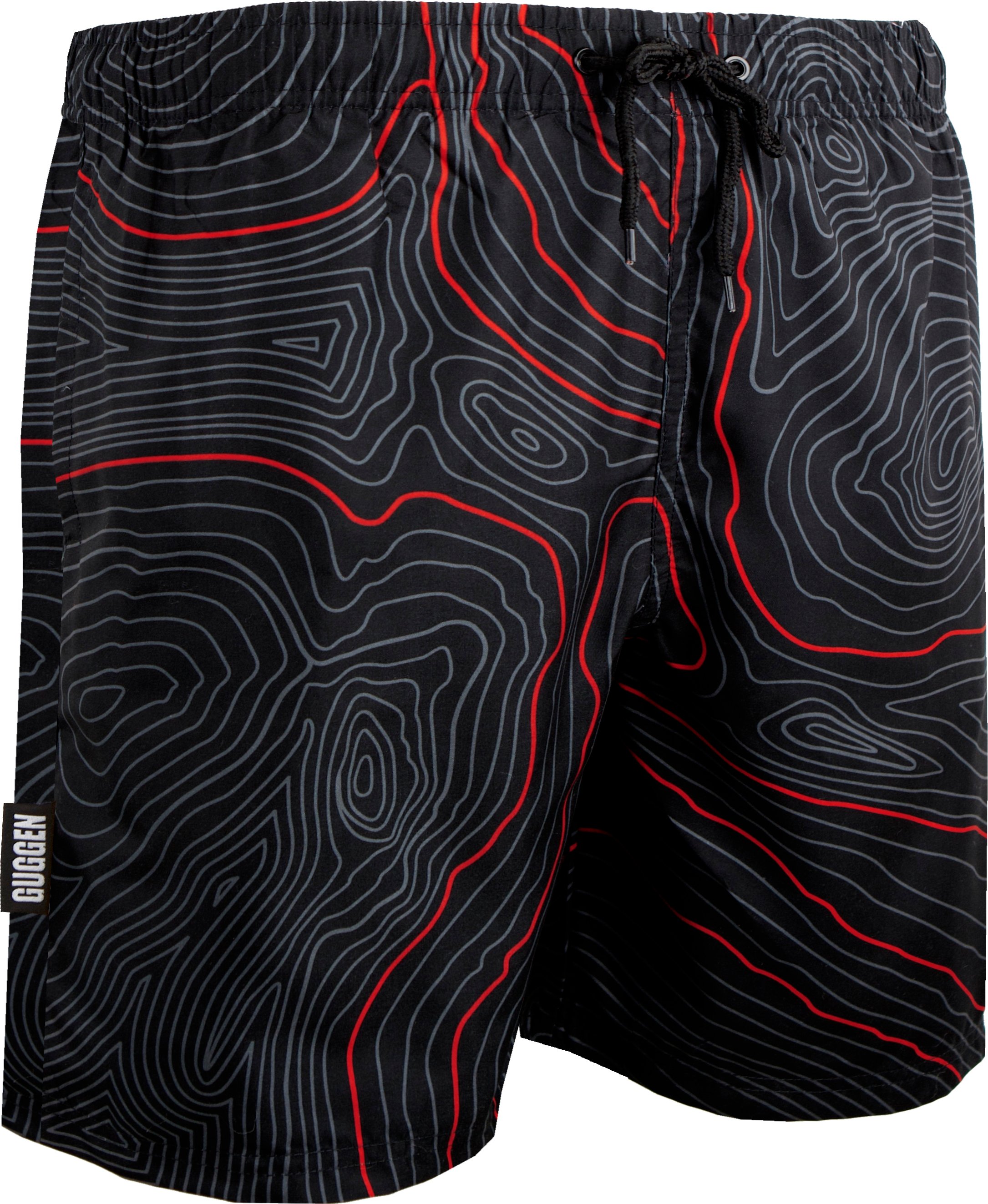 Herren Badehose Streifen lässige Boardshorts Linien Muster