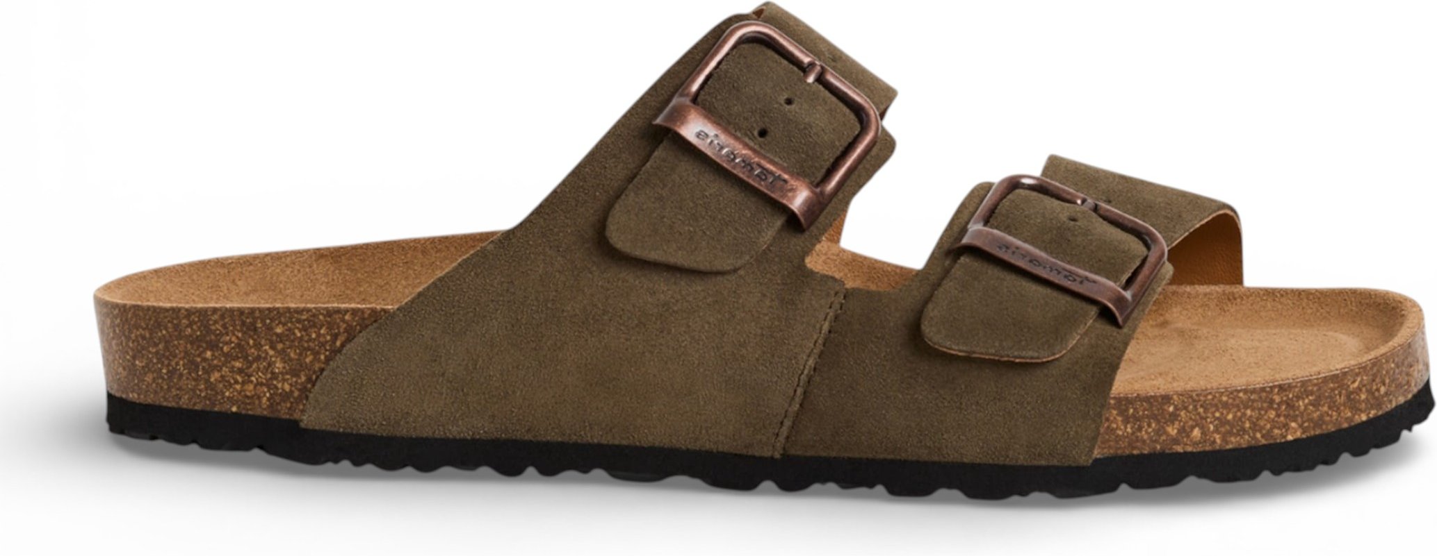 Tamaris Herren-Sandalen aus olivgrünem Leder mit Fußbett