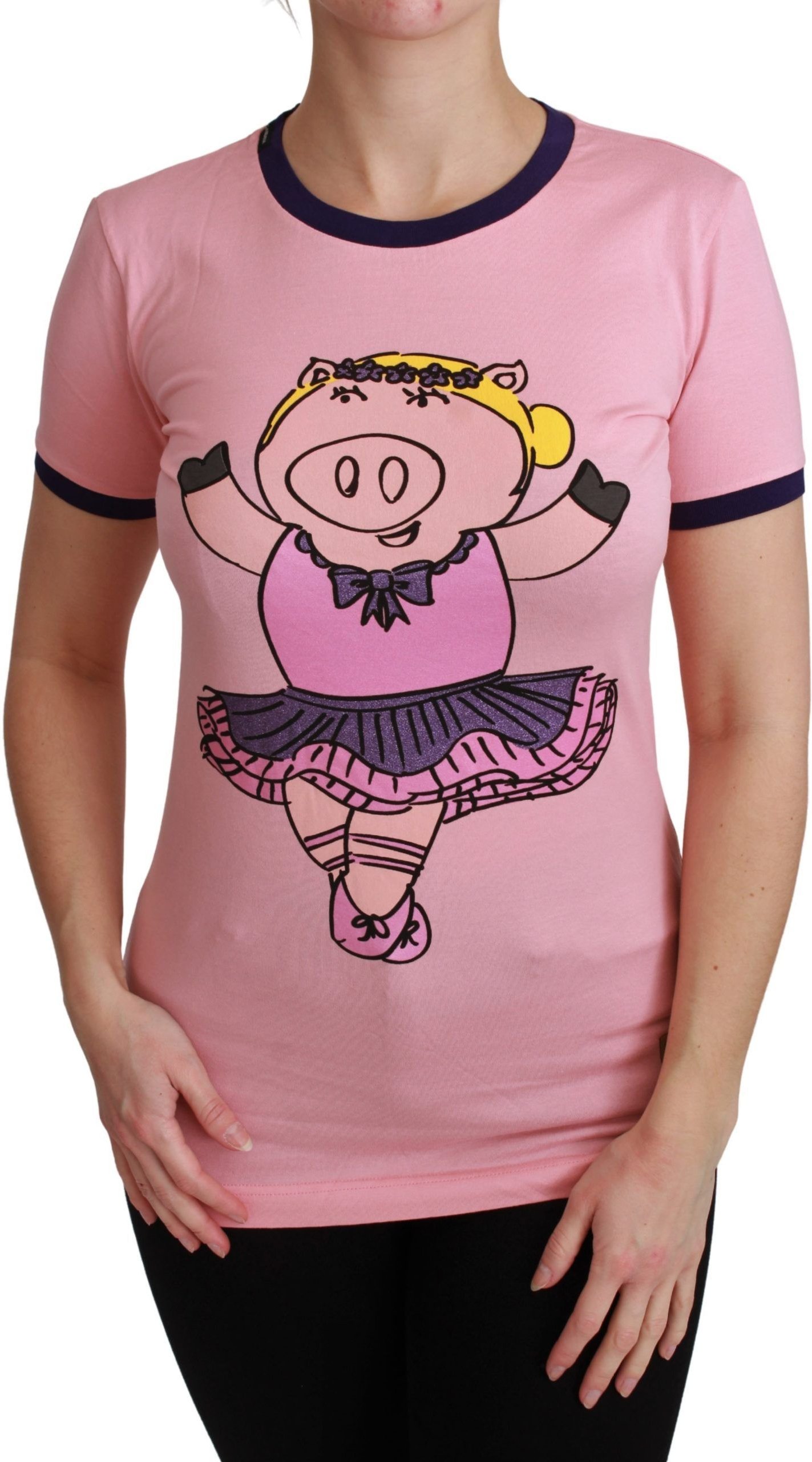 Schweine-Ballerina T-Shirt Kurzarm