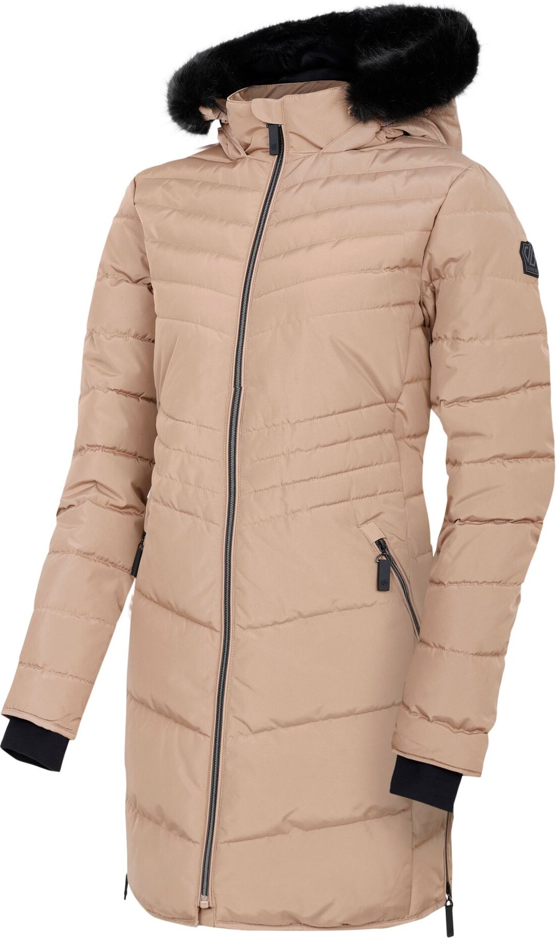 Thumbnail - Dare 2B - "Striking IIII" Steppjacke Midi-Länge für Damen (Dunkel-Khaki)