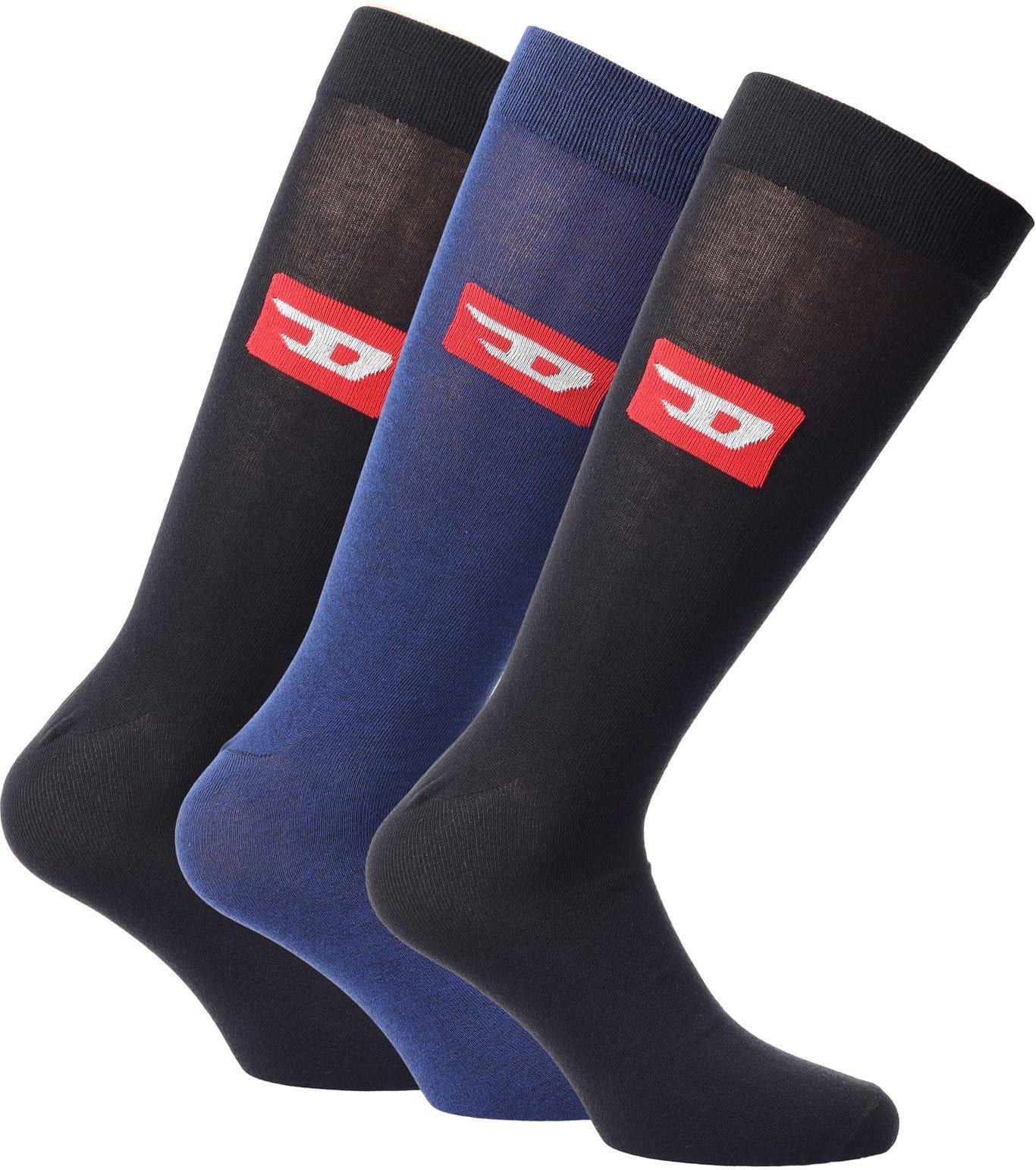 Diesel - "Skm" Socken für Herren/Damen Unisex (3er-Pack) (Schwarz/Blau)