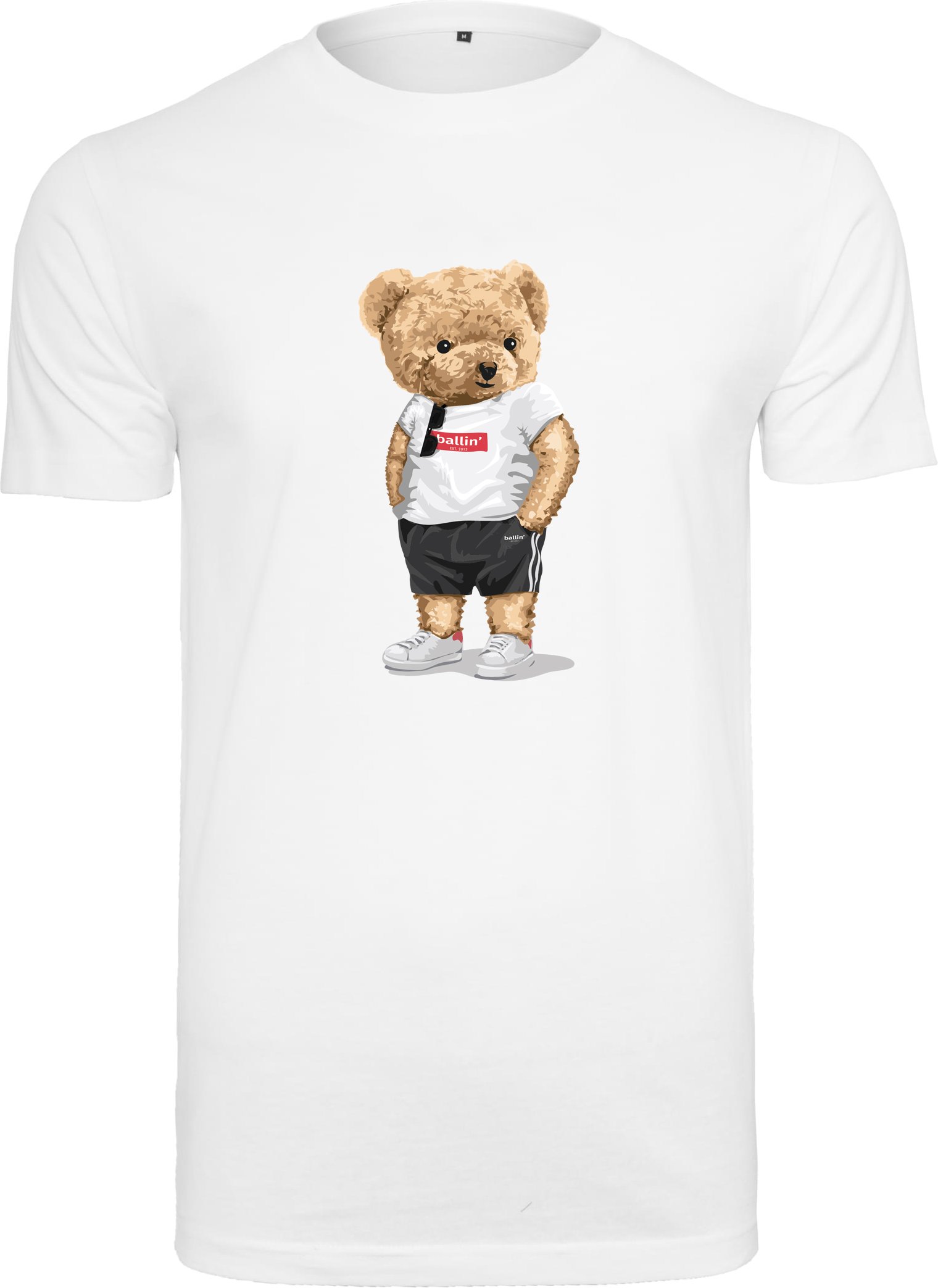 Bear Summer Vibe Tee von Ballin Est. 2013 in der farbe Weiss und in größe L.