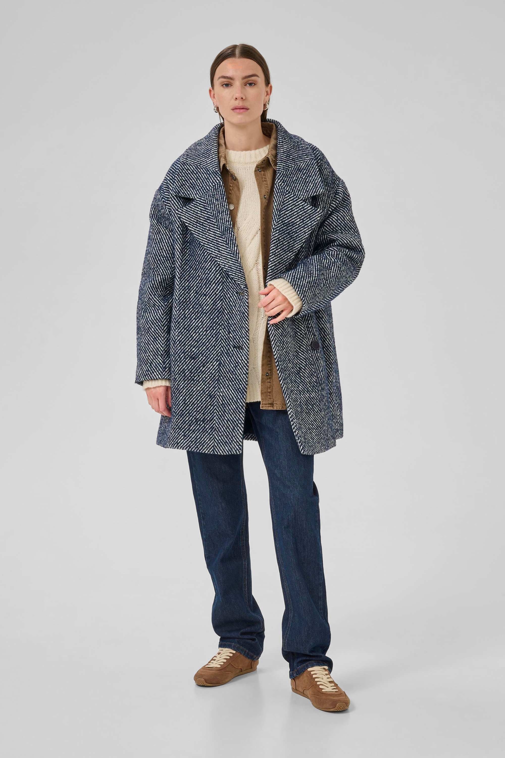 Jacke MaggieMW Jacke Baggy fit blue white