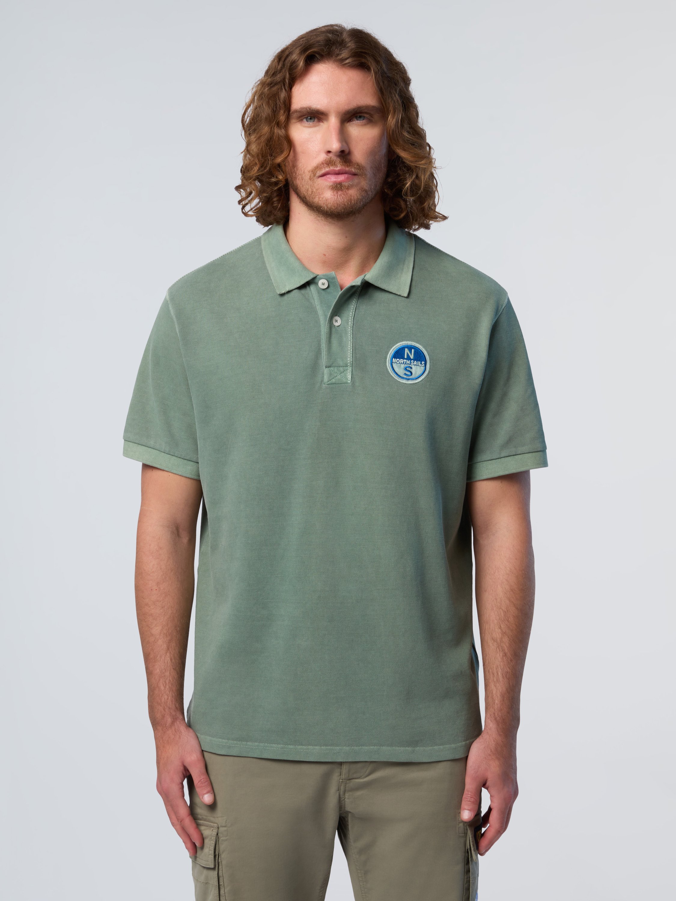 North Sails Polohemd Mit pigmentgefärbtem Finish