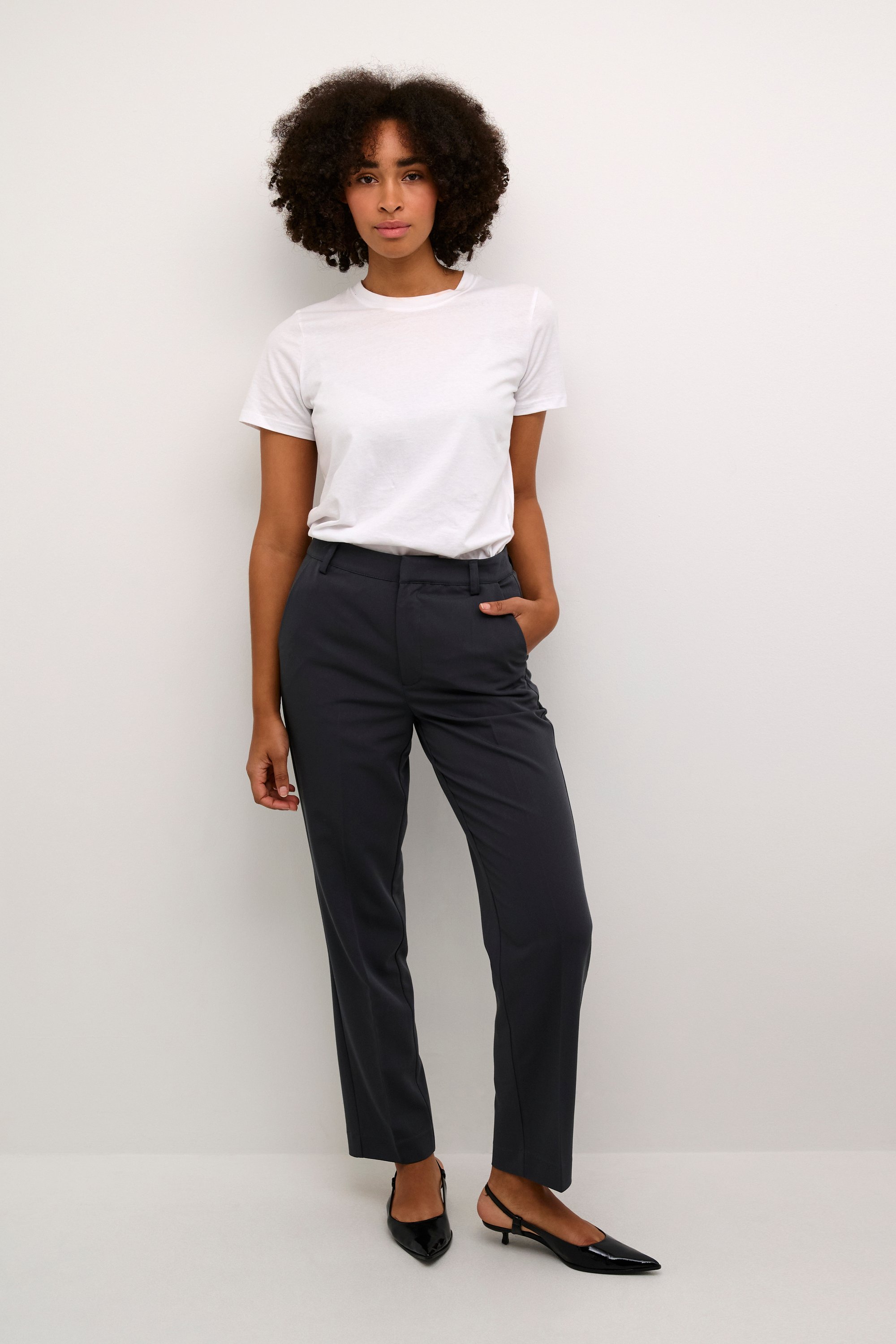 Pants Suiting Regular fit Black Oyster