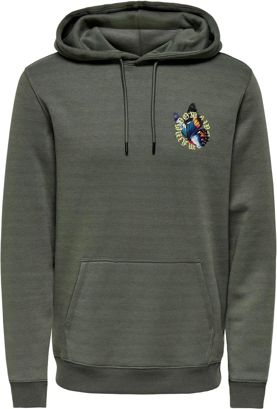 Thumbnail - Herren-Kapuzenpulli von der Marke Only & Sons. Der Kapuzenpulli ist aus hochwertiger Baumwolle gefertigt und wunderbar a...