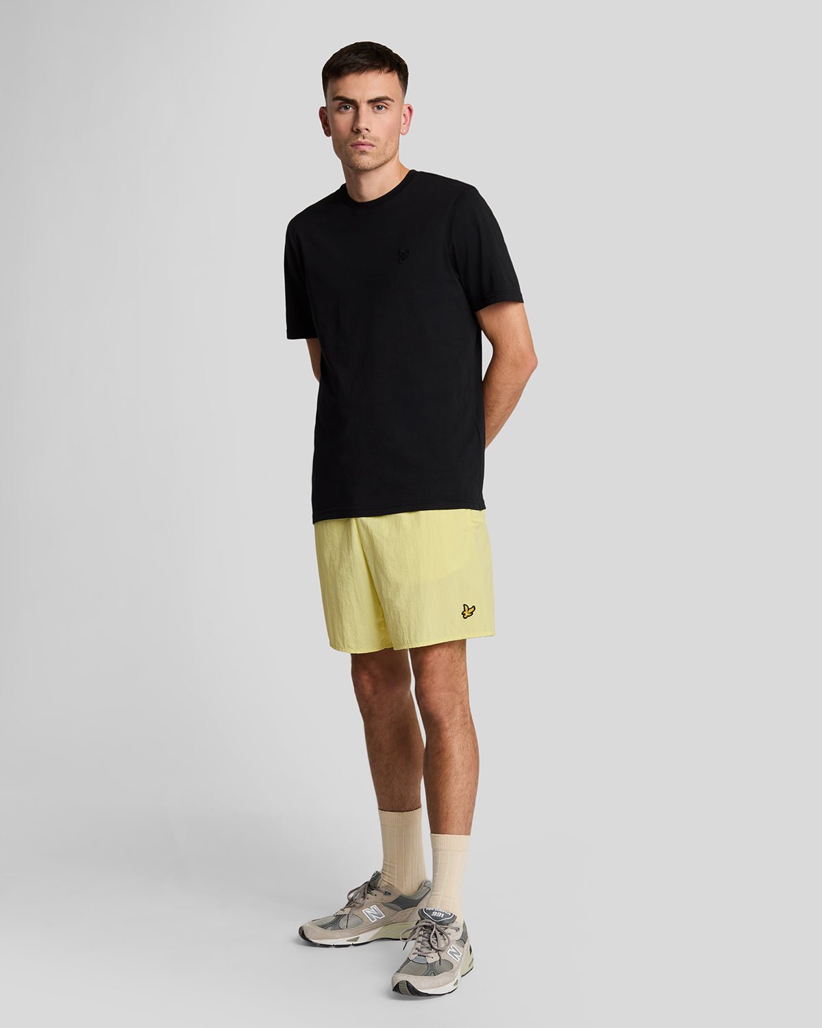 Lyle & Scott Einfache Badeshorts - Gelb