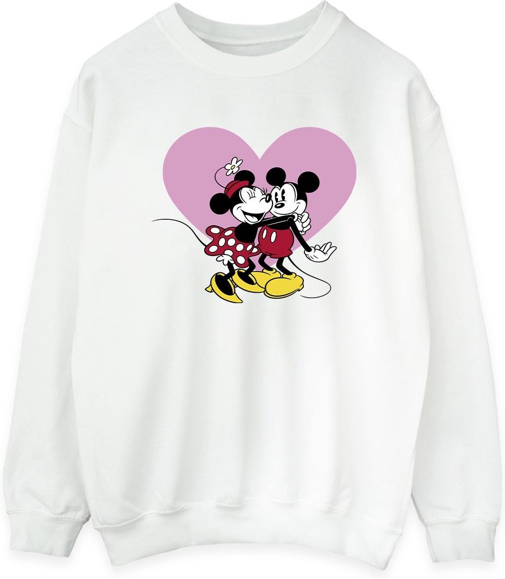 Disney - "Mickey Mouse Love Languages" Sweatshirt für Damen (Weiß)
