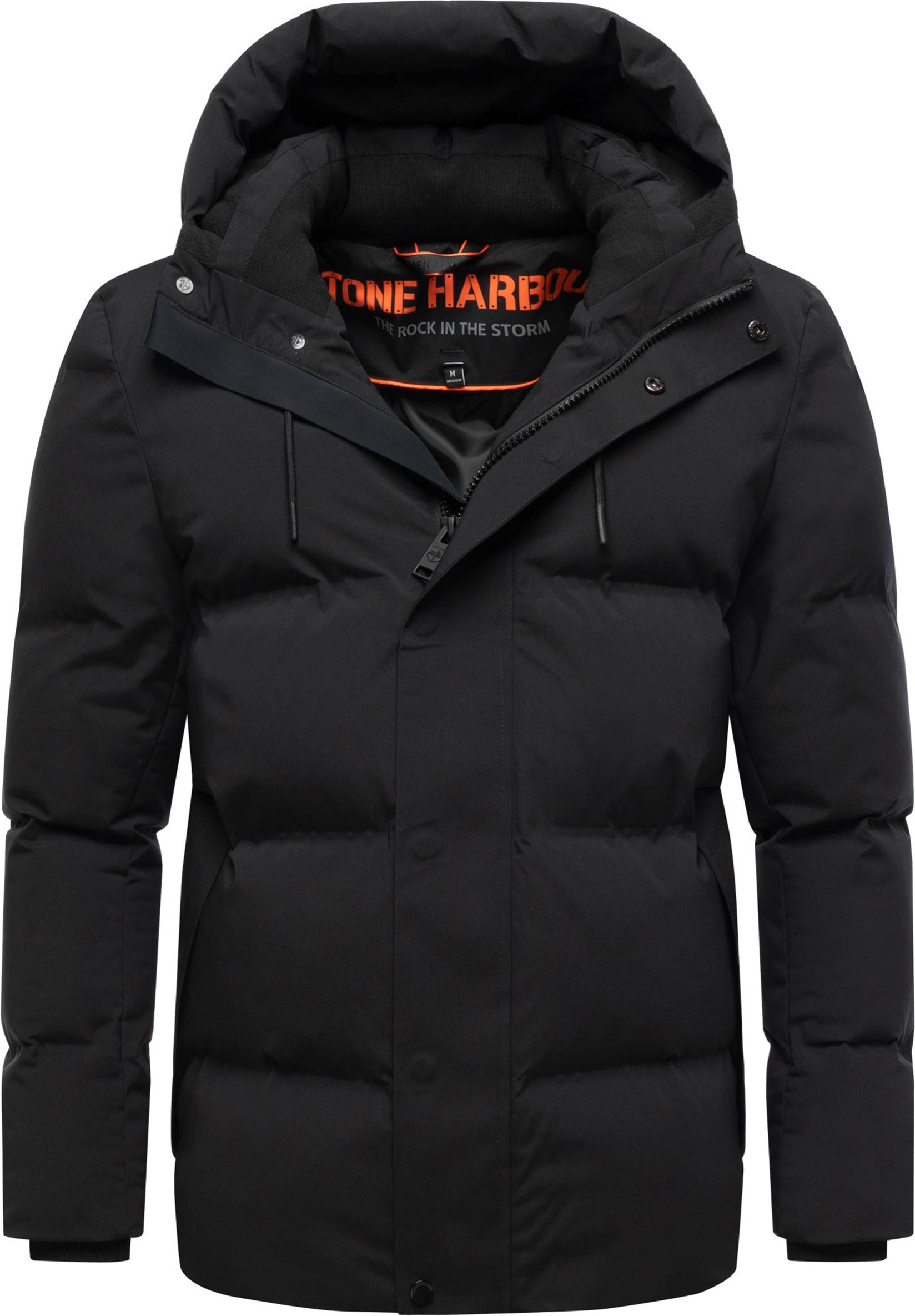 Stone Harbour Herren Winterjacke Taviaan mit Fleecekapuze & winddichtem Design