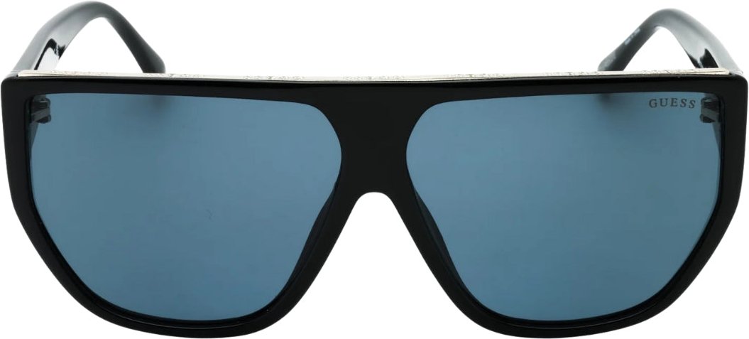 Guess – Sonnenbrille mit getönten Gläsern und glänzendem schwarzen Rahmen