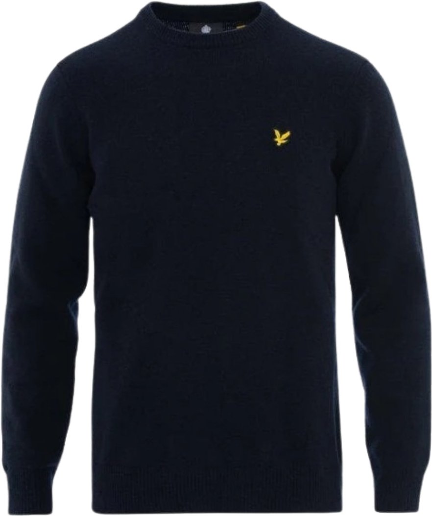 Thumbnail - Lyle & Scott Lammwoll-Strickpullover in Dunkelblau