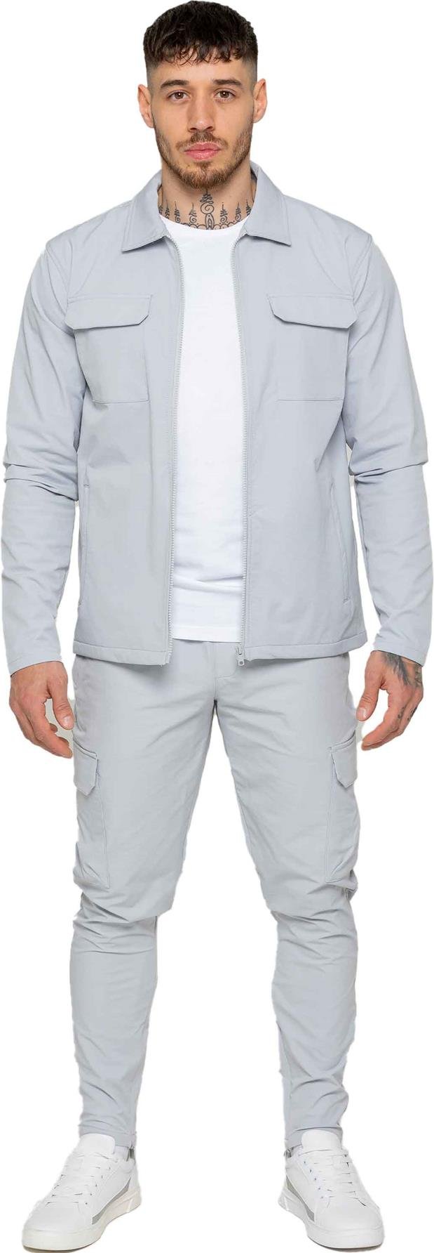 Enzo | Herren Cargo Shacket Trainingsanzug Set