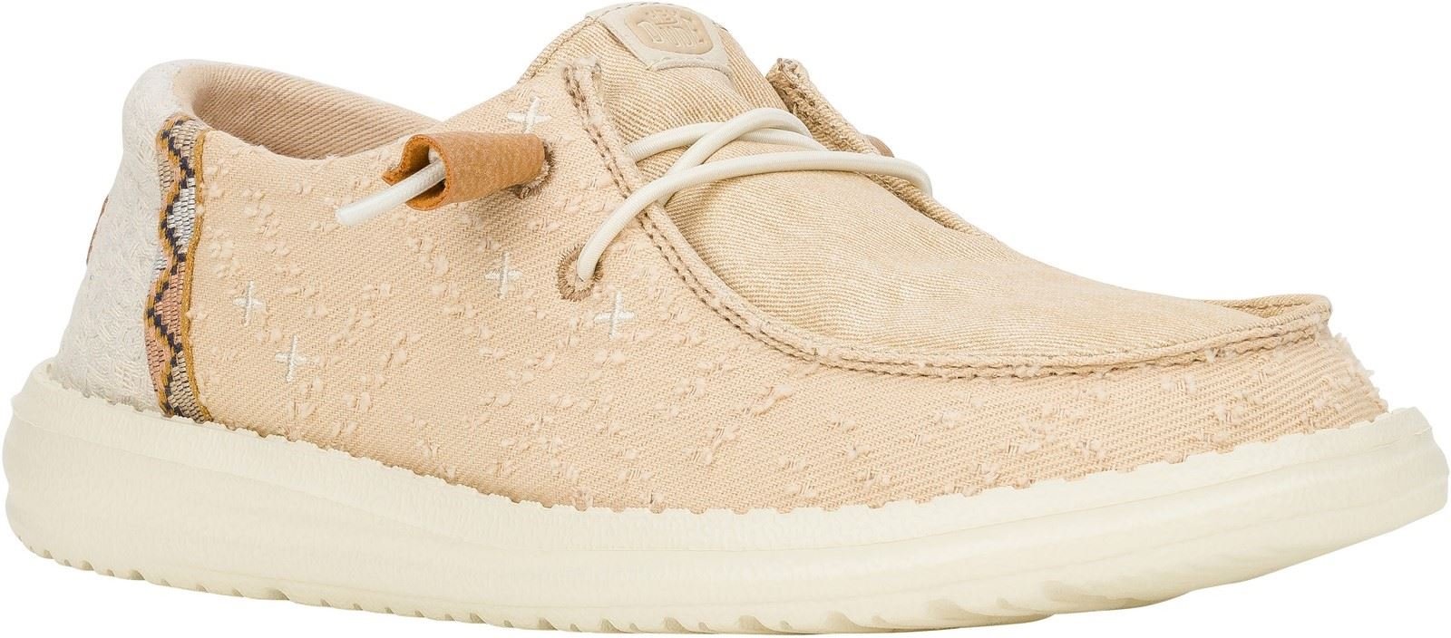 HEYDUDE Wendy Crafted Boho Baumwolle Damen Tan Loafers