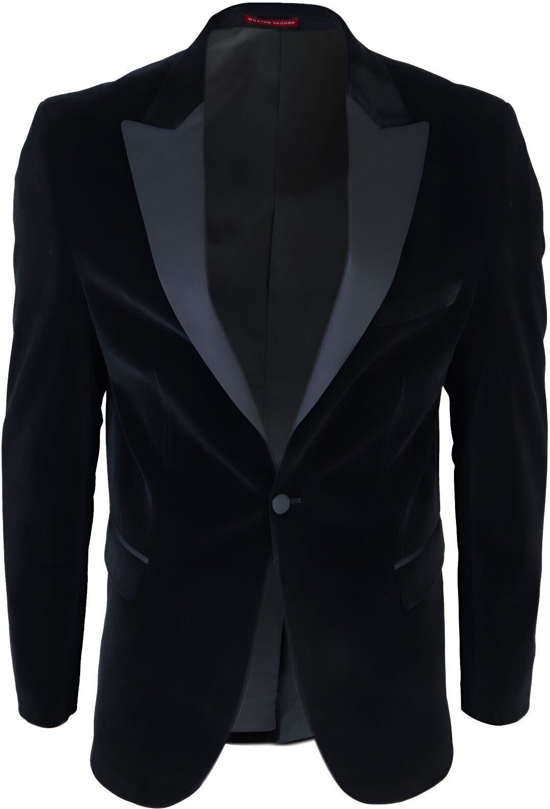 Schwarzer Herren-Smoking-Anzug-Blazer aus Samt