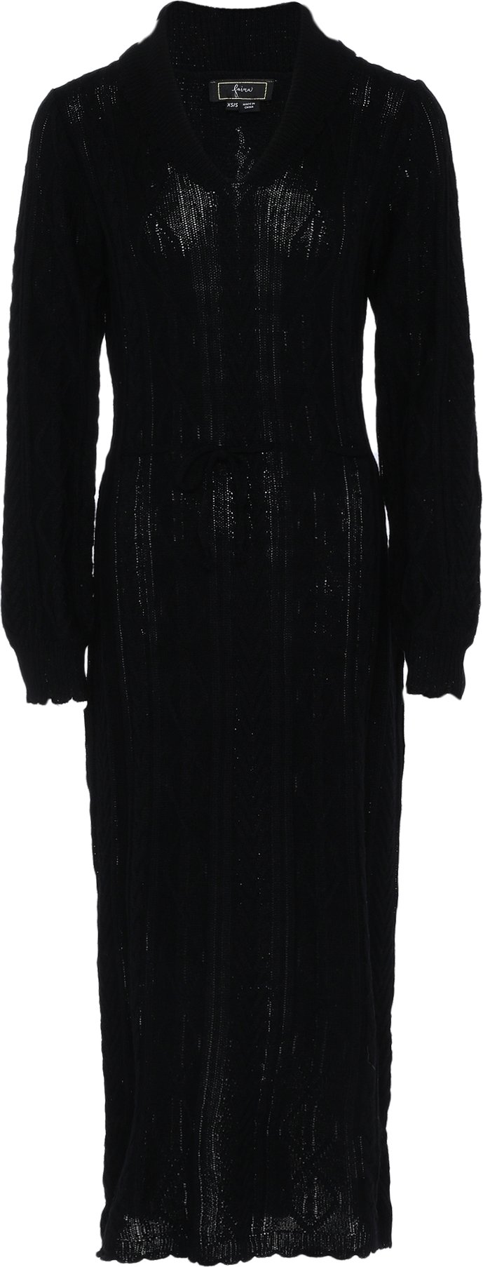 Faina Strickkleid Damen schwarz