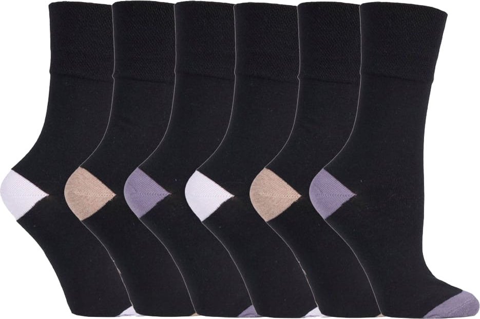 Gentle Grip - 6 Paar Damen Gentle Grip Nicht elastische Socken - SOLRP10HT