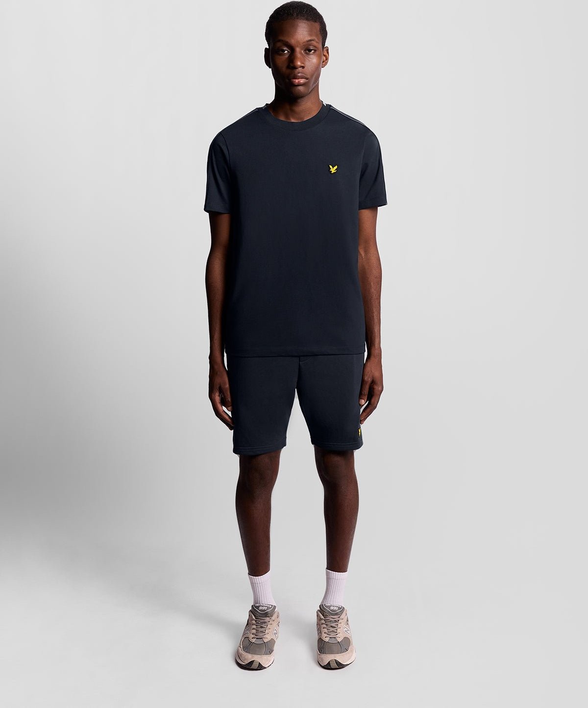 Lyle & Scott Sports Tape Sweatshorts – Marineblau