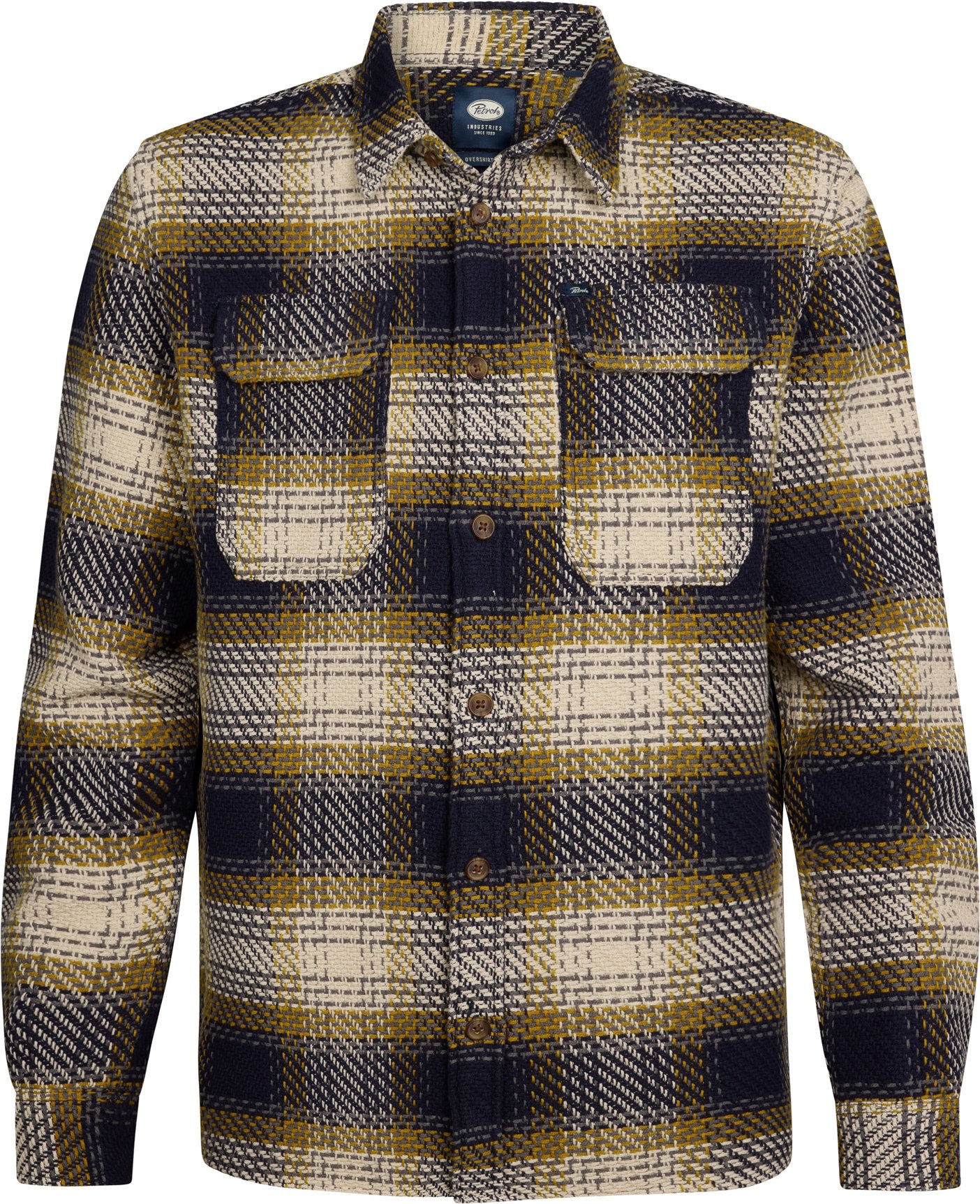 Petrol Industries - Karierte Overshirt Sheboygan Herren - Blau