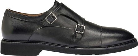 Thumbnail - Boss - "Jerrard" Oxford-Schuhe für Herren, Leder, Doppelter Monkstrap (Schwarz)
