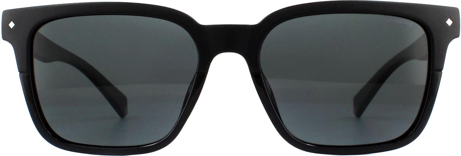 Polaroid Square Unisex Schwarz Grau Polarisierte Sonnenbrille