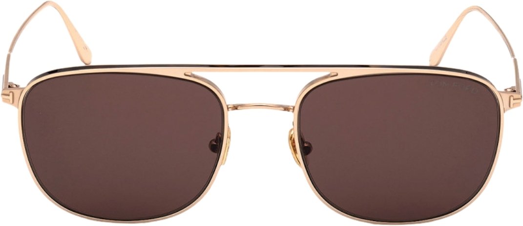 Tom Ford Jake Brown Lens Shiny Rose Gold Sonnenbrille