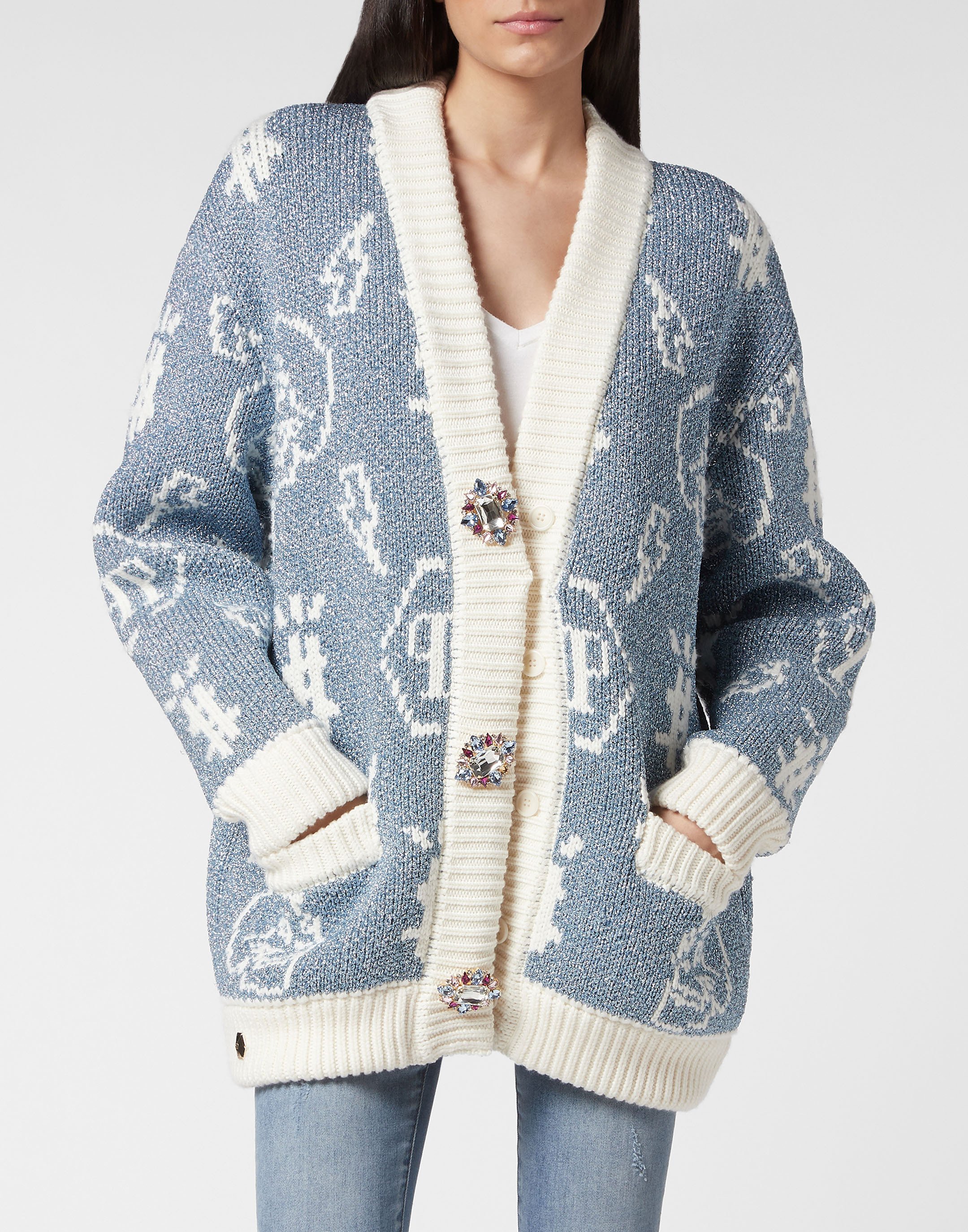 Strickjacke Monogram