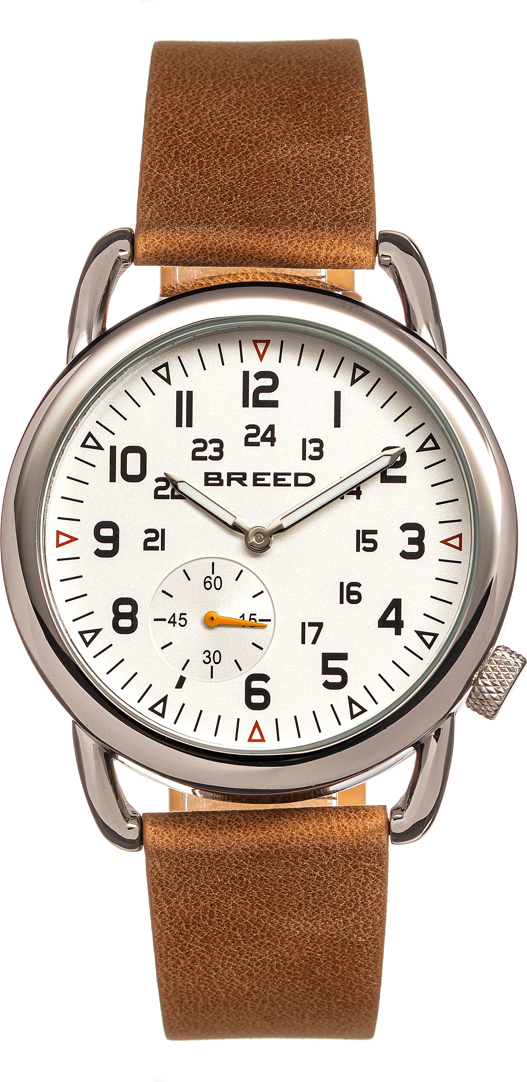 Thumbnail - Montre à bracelet en cuir Breed Regulator avec deuxième sous-cadran