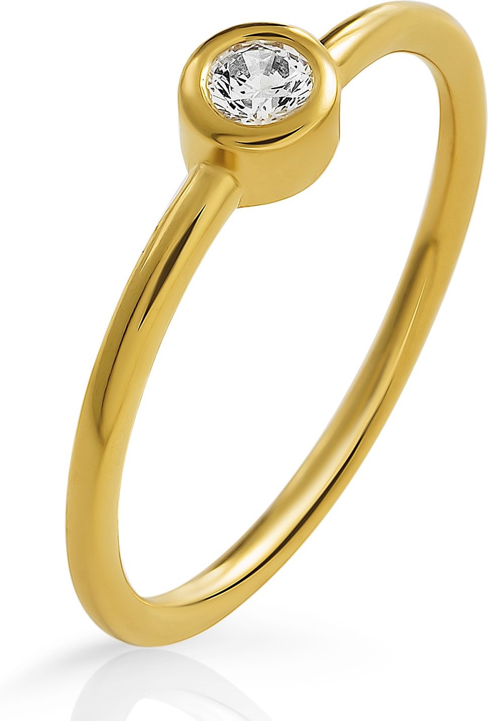Orphelia 'Classic' Damen-Ring aus 925er Sterlingsilber – Gold ZR-7526/G