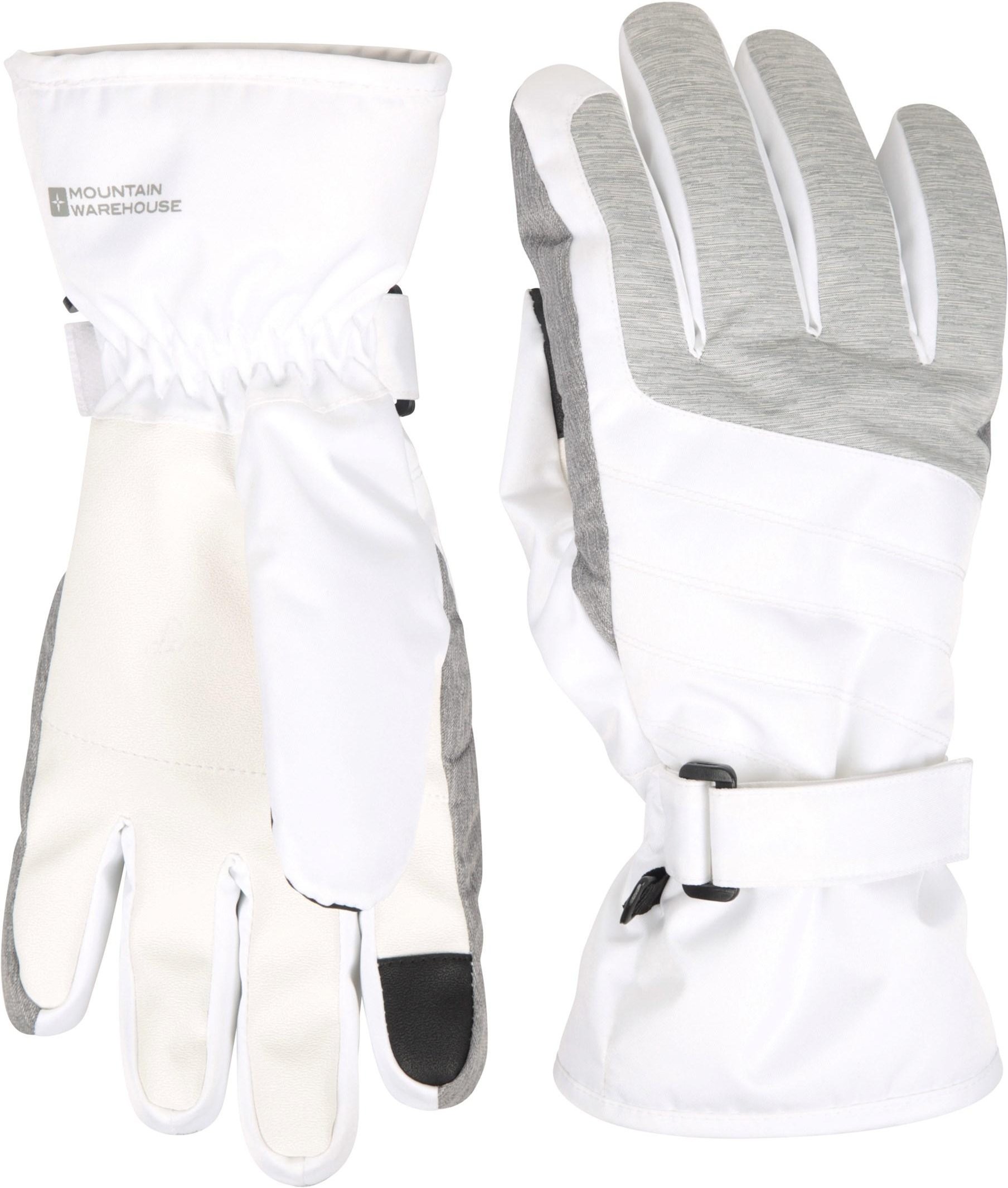 Mountain Warehouse - Damen Skihandschuhe "Glide", Wasserfest (Weiß)