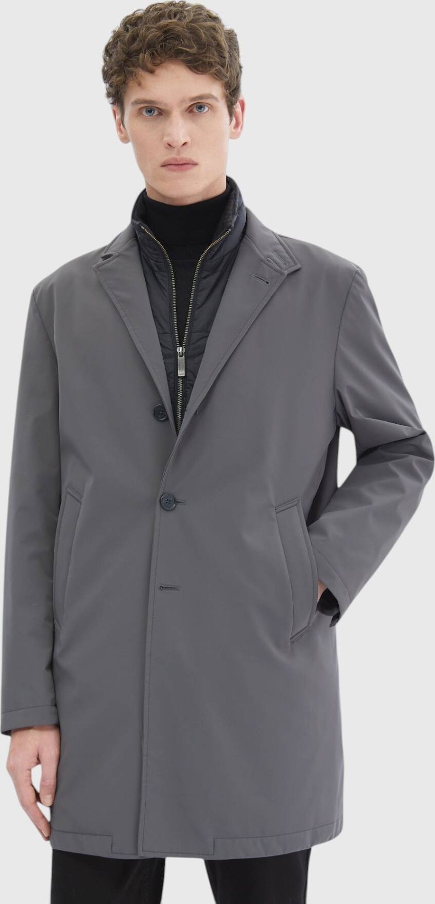 Twoinone gewebter Regenmantel