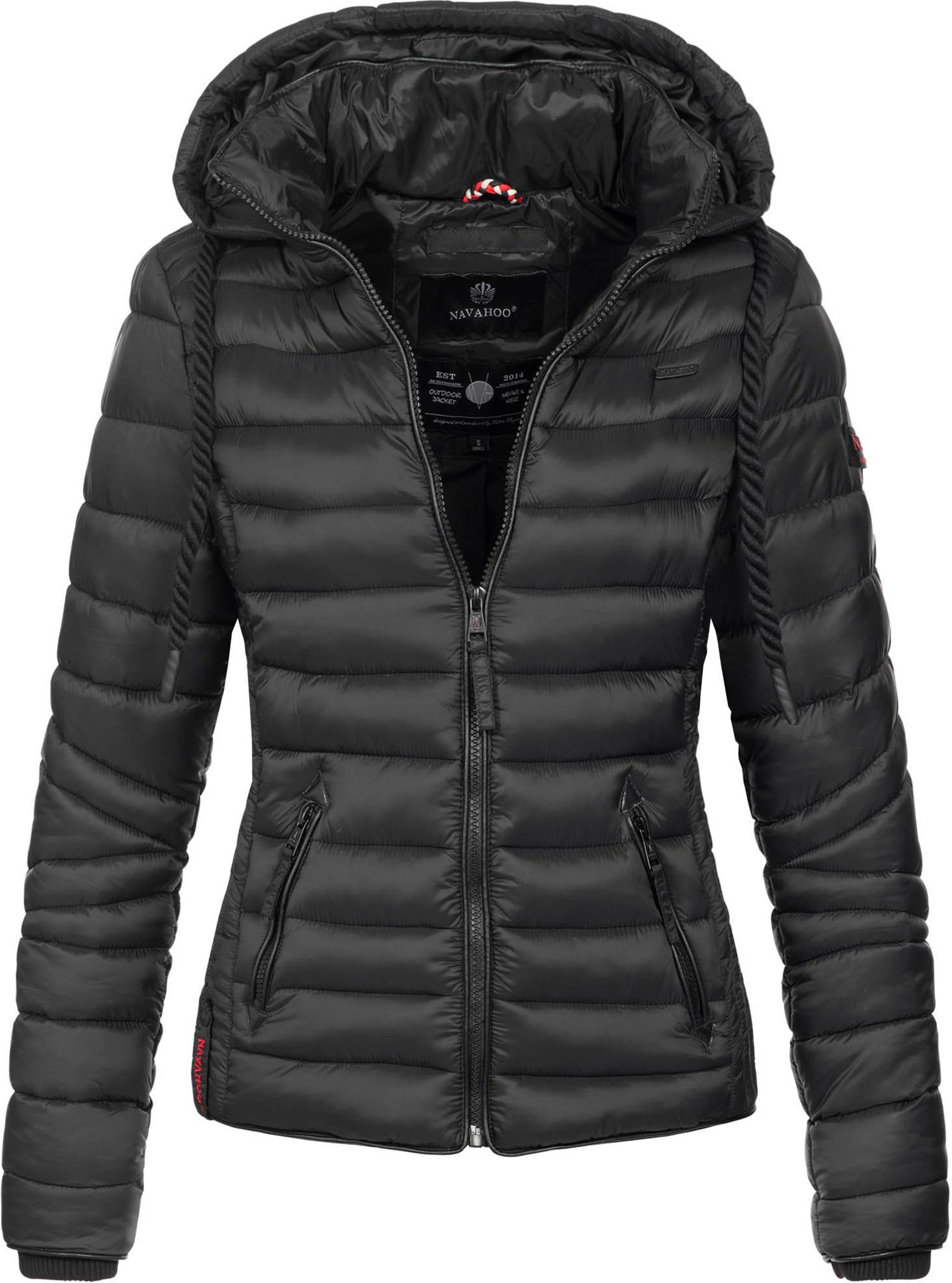 Navahoo Damen Steppjacke Lulana – Leicht, Stylisch & Abnehmbare Kapuze