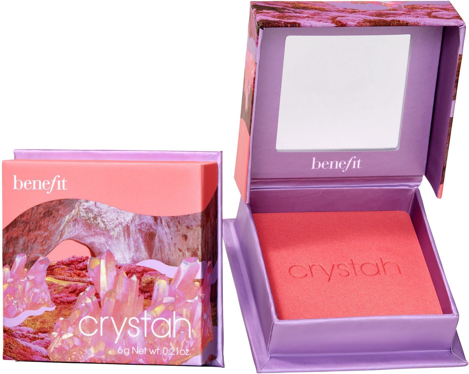 Thumbnail - Benefit WANDERful World Blush Crystah in Erdbeer Pink - 6g Puderrouge