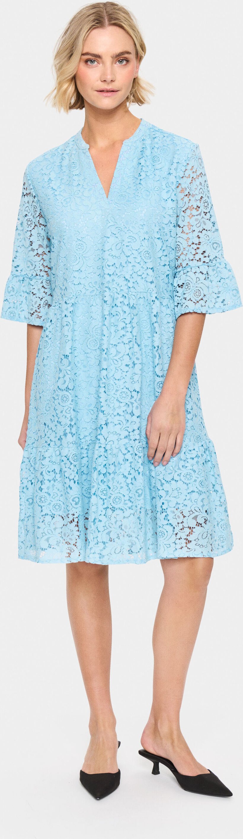 Kleid Lockere Passform blue