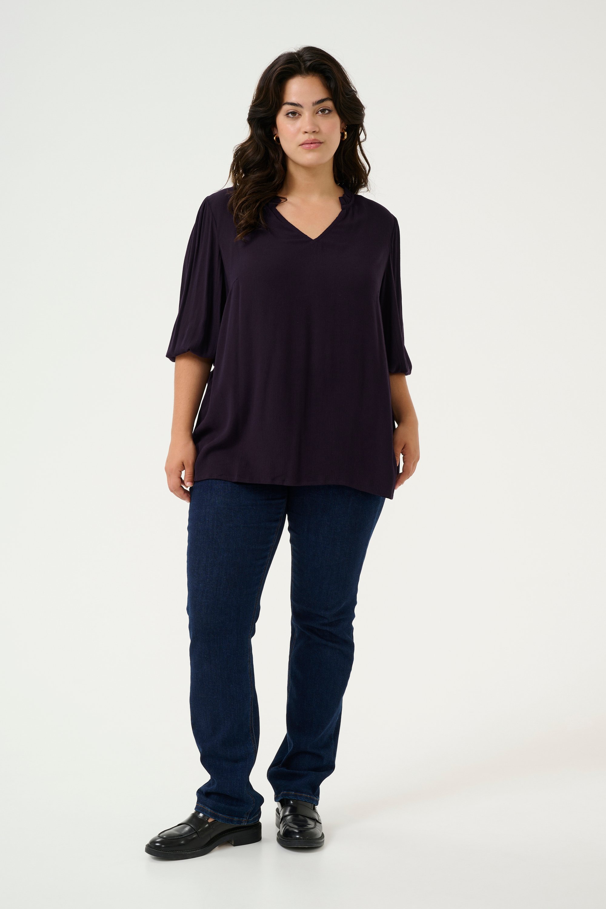Langarm-Bluse Regular fit Dawn Purple