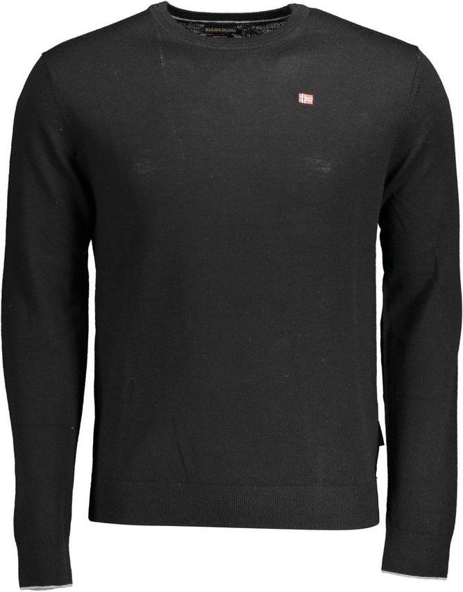 Rundhals-Pullover mit langen Ärmeln