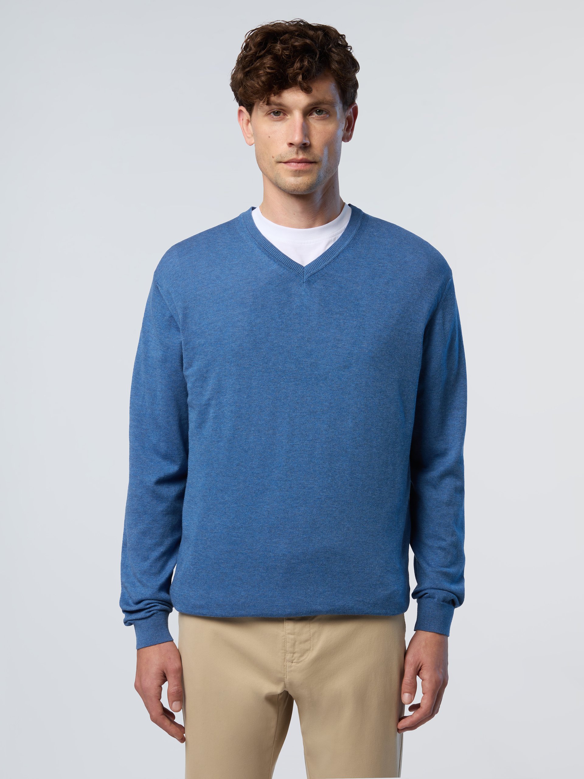 North Sails Pullover V-Ausschnitt mit Logo-Label