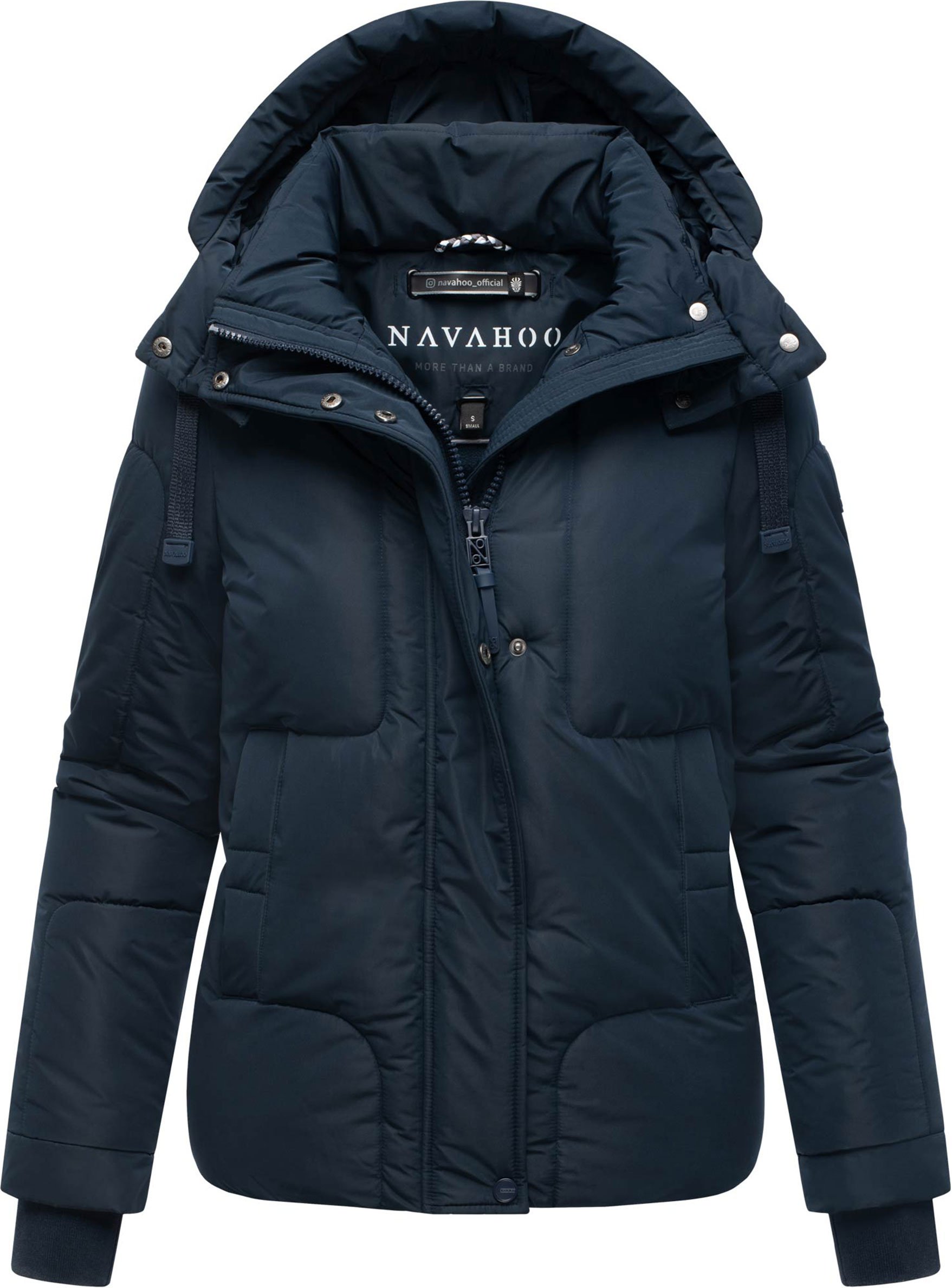 Navahoo Damen Steppjacke Zauberlicht mit Fleecefutter & Kapuze