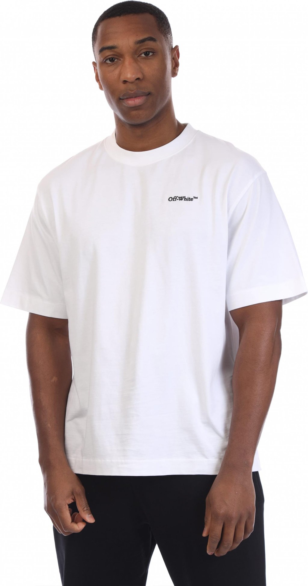 Off White - "Skate" T-Shirt für Herren (Weiß/Schwarz)