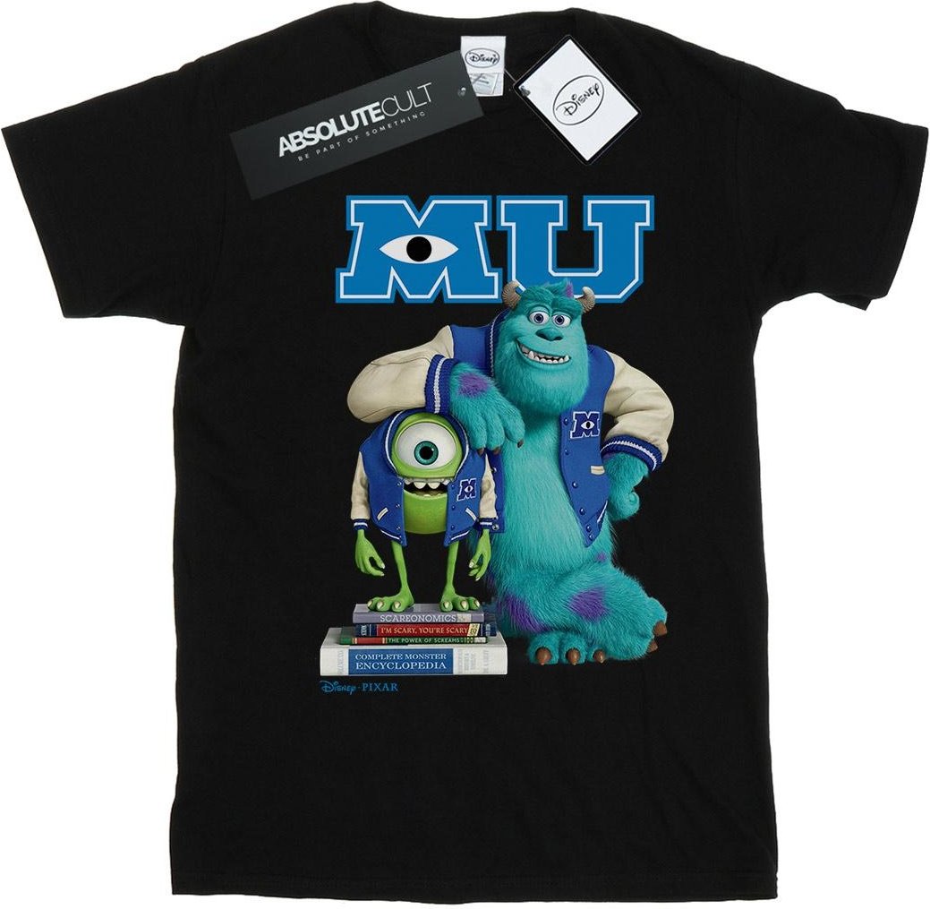 Disney - "Monsters University Poster" T-Shirt für Damen (Schwarz)